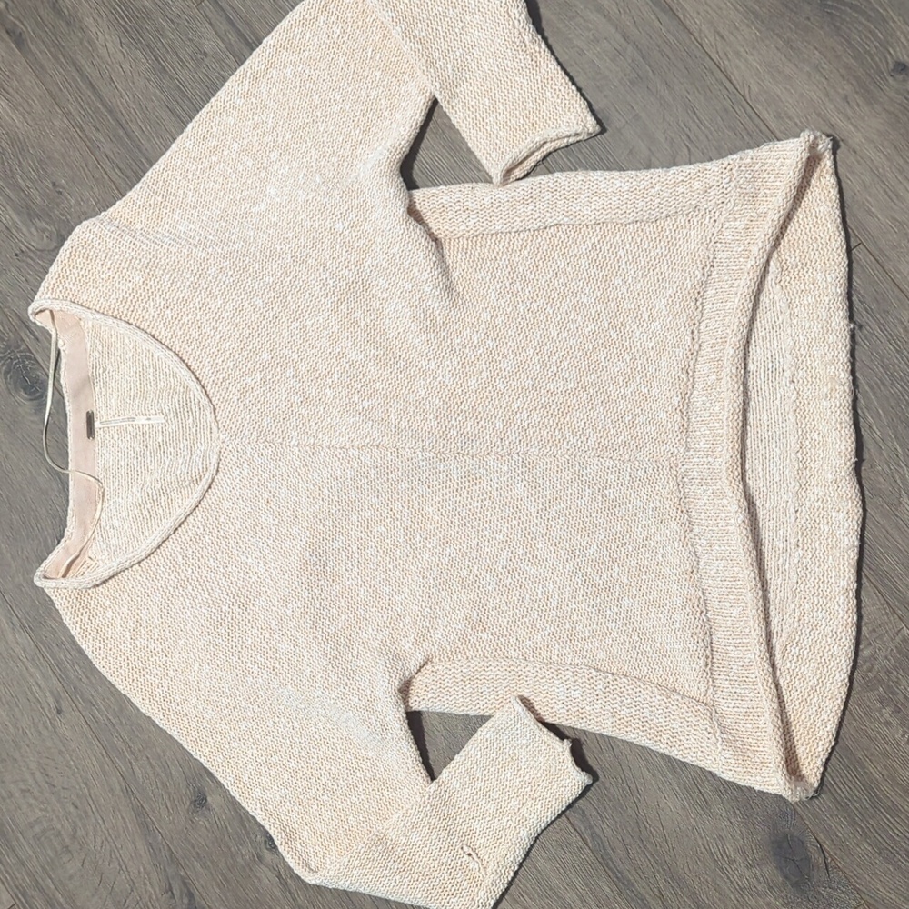 Free People Longline Knit Pullover Sweater Tunic